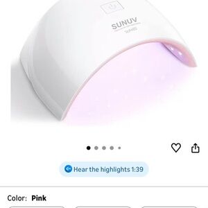 SUNUV White Nail Lamp